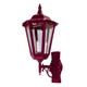 Chester Large Upward Wall Light - Burgundy Finish / B22 Chester Large Upward Wall Light - Burgundy Finish / B22